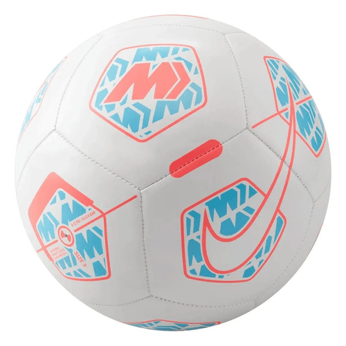 Bola Futebol Campo Nike Mercurial Branco Azul Rosa