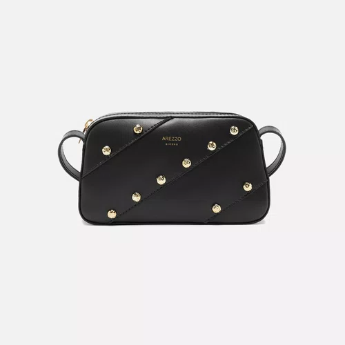 Bolsa Feminina Arezzo Pequena Dourado Preto