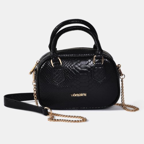 Bolsa Feminina Via Marte Tiracolo Preto