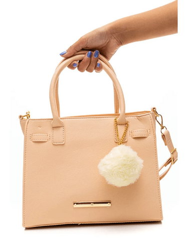 Bolsa Rafitthy Casual Feminina Pompom