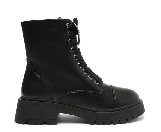 Bota Coturno Tratorado Ana Capri Preto