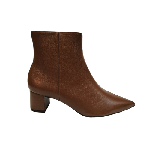 Bota Feminina Amanda Arez Couro Capuccino