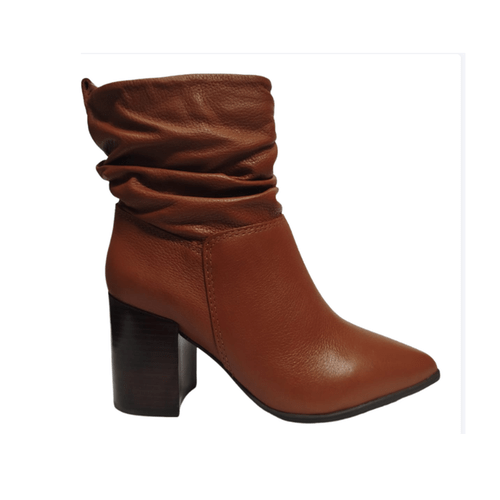 Bota Feminina Bottero Couro Conhaque