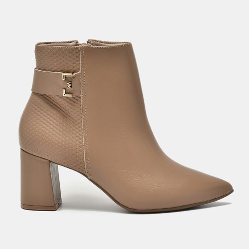Bota Feminino Via Marte Couro Noz Moscada