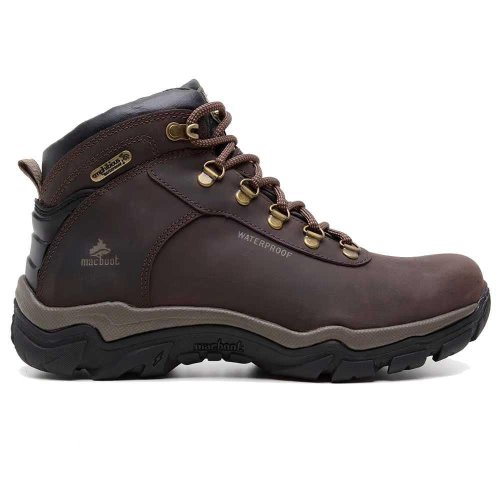 Bota Masculina Macboot Couro Sanhaco 06 Café