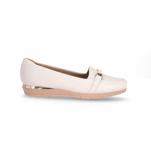 Piccadilly Maxi - Sapato Fernanda Salto Baixo Off White