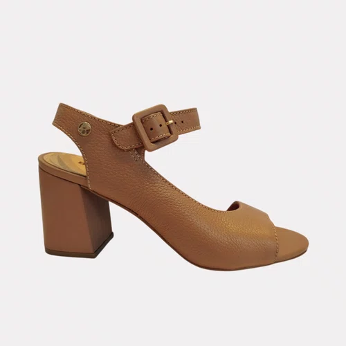 Sandália Feminina Bottero Couro Lateral Mocha
