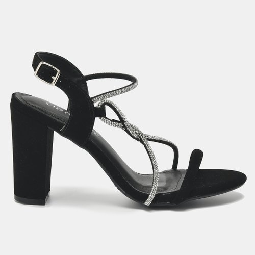 Sandália Feminina Via Marte Nobuck Preto