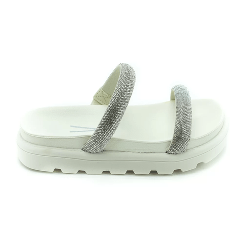 Sandália Papete Feminina Vizzano Off White