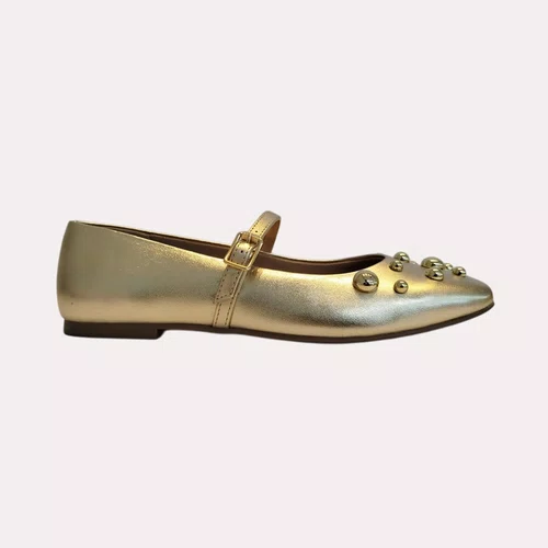 Sapatilha Feminina Via Marte Esferas Dourado