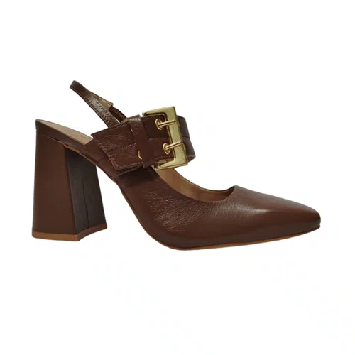 Sapato Feminino Lizi e Lizi Slingback Capuccino