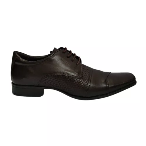 Sapato Masculino Rafarillo Dobras e Textura Castanho