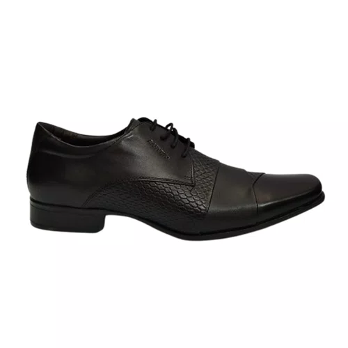 Sapato Masculino Rafarillo Dobras e Textura Preto
