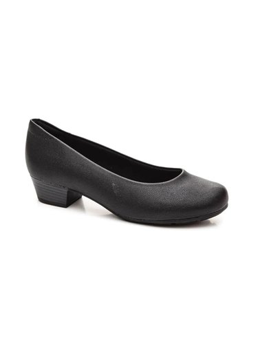 Sapato Modare Conforto Feminino Salto Baixo Preto