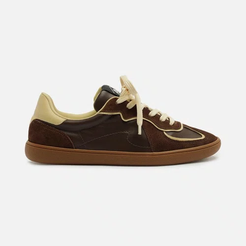 Tênis Feminino Arezzo Marrom e Bege