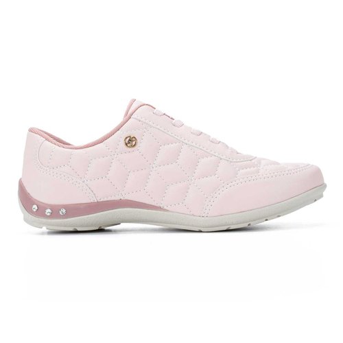 Tênis Feminino Casual Kolosh Branco Rosa