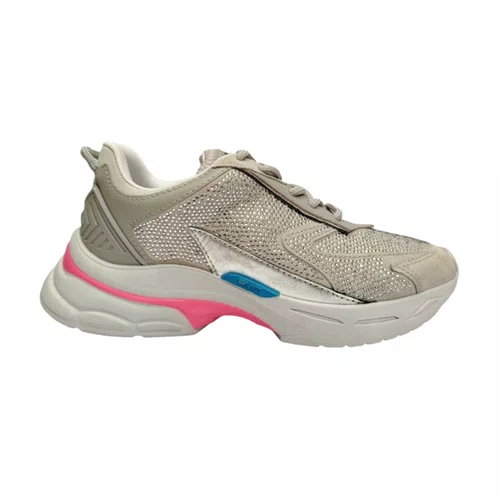 Tênis Feminino Schutz Prata Strass
