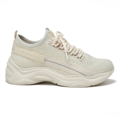Tênis Feminino Via Marte Knit Marfim