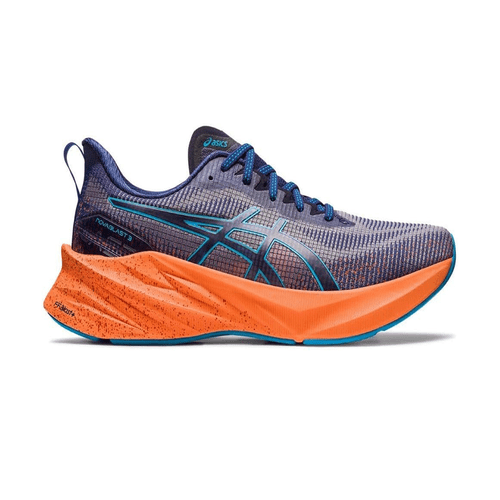 Tênis Masculino Asics Novablast 3 LE Azul e Laranja - Tam 43