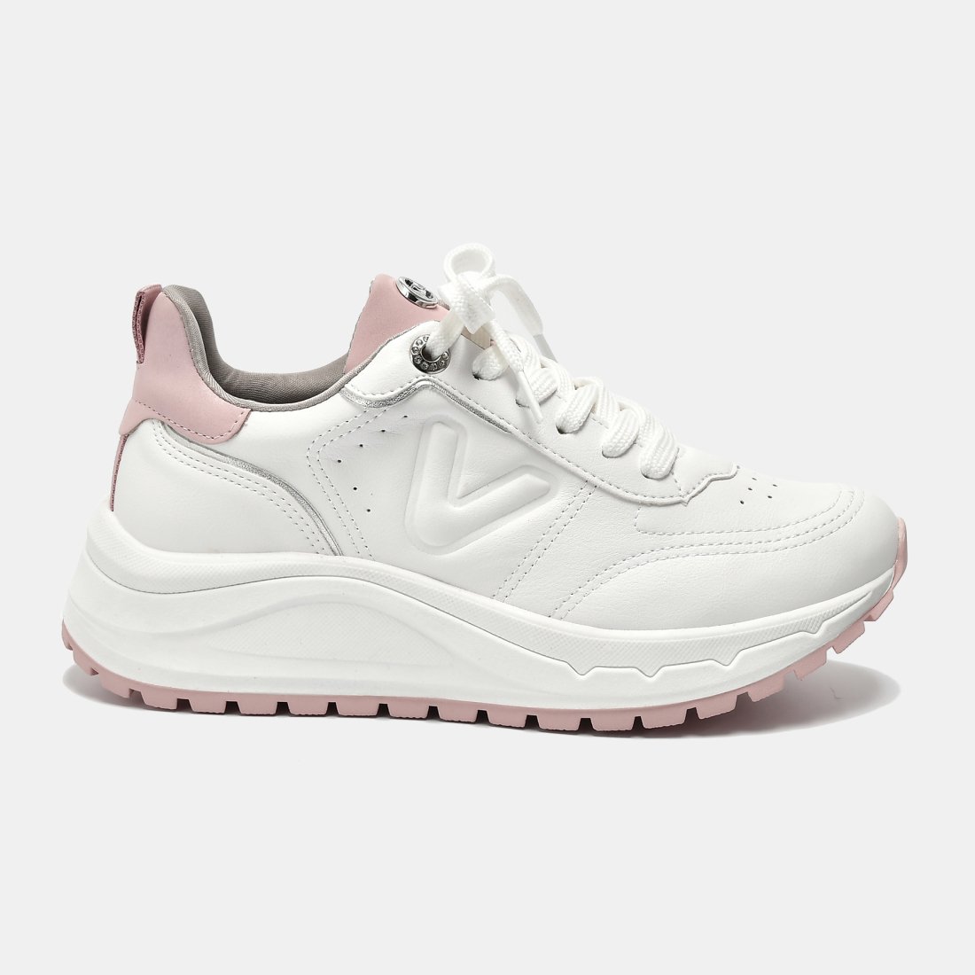 Tenis feminino branco com rosa shops