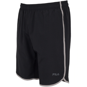 Bermuda Masculina Fila Curve Letter Preto Cinza