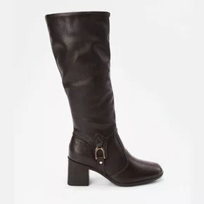 Bota Feminina Bottero Cano Longo Couro Marrom