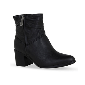 Bota Feminina Bottero Couro Cano Baixo Preto