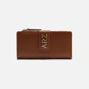 Carteira Feminina Arezzo Média Couro Marrom