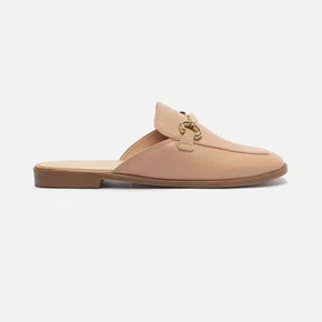 Mule Feminino Arezzo Couro Nude