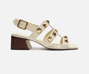 Sandalia Feminina Arezzo Couro Off White