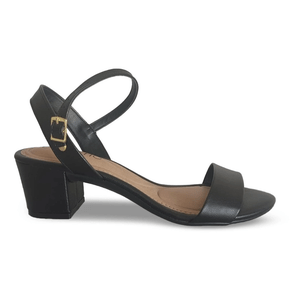 Sandália Feminina Beira Rio Salto Bloco Preta  