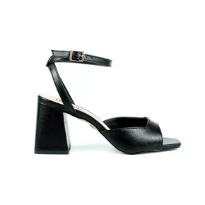 Sandália Feminina Salto Bloco Lizi e Lizi Preta