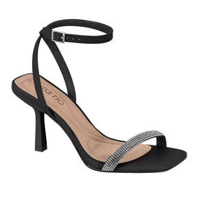 Sandalia Salto Fino Feminina Beira Rio Preto