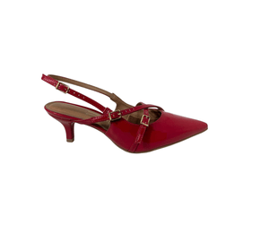 Sapato Feminino Vizzano Vermelho Verniz