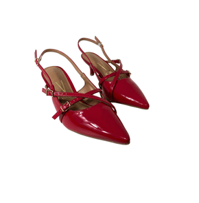 Sapato Feminino Vizzano Vermelho Verniz Shopping do Calçado