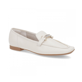 Sapato Loafer Feminino Usaflex Off White