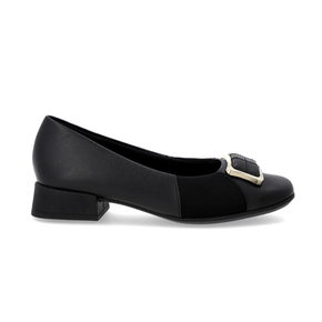 Scarpin Feminino Usaflex Couro Preto