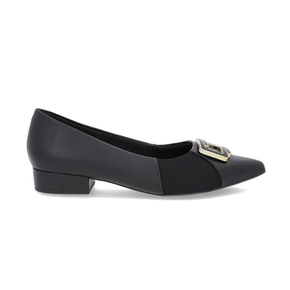 Scarpin Feminino Usaflex Couro Preto