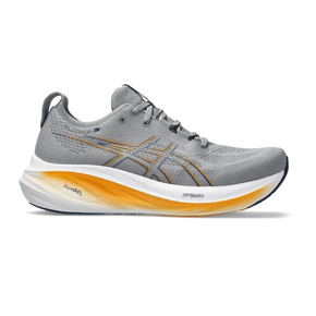 Tênis Masculino Asics Nimbus 26 Cinza e Laranja