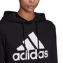Blusa Moletom Feminino Adidas Capuz Logo Preto 