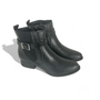 Bota Carmina Cano Baixo Salto Bloco Feminino Preto