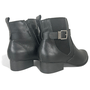 Bota Carmina Cano Baixo Salto Bloco Feminino Preto
