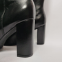 Bota Feminina Amanda Arez Cano Longo Couro Preto