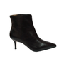 Bota Feminina Amanda Arez Salto Fino Couro Preto