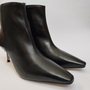 Bota Feminina Amanda Arez Salto Fino Couro Preto
