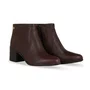 Bota Feminina Bottero Cano Baixo Marrom Wood