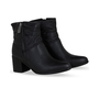 Bota Feminina Bottero Couro Cano Baixo Preto