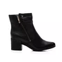 Bota Feminina Bottero Couro Zíper Preto