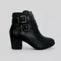 Bota Feminina Carmina Fivelas Preto