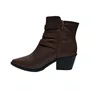 Bota Feminina Debora Cholet Fivelas Mogno